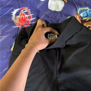 Golden Goose Black Kids Shorts